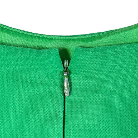 Christian Siriano Grass Green Midi Slip Dress Sleeveless Scoop Neck - Picture 7 of 12